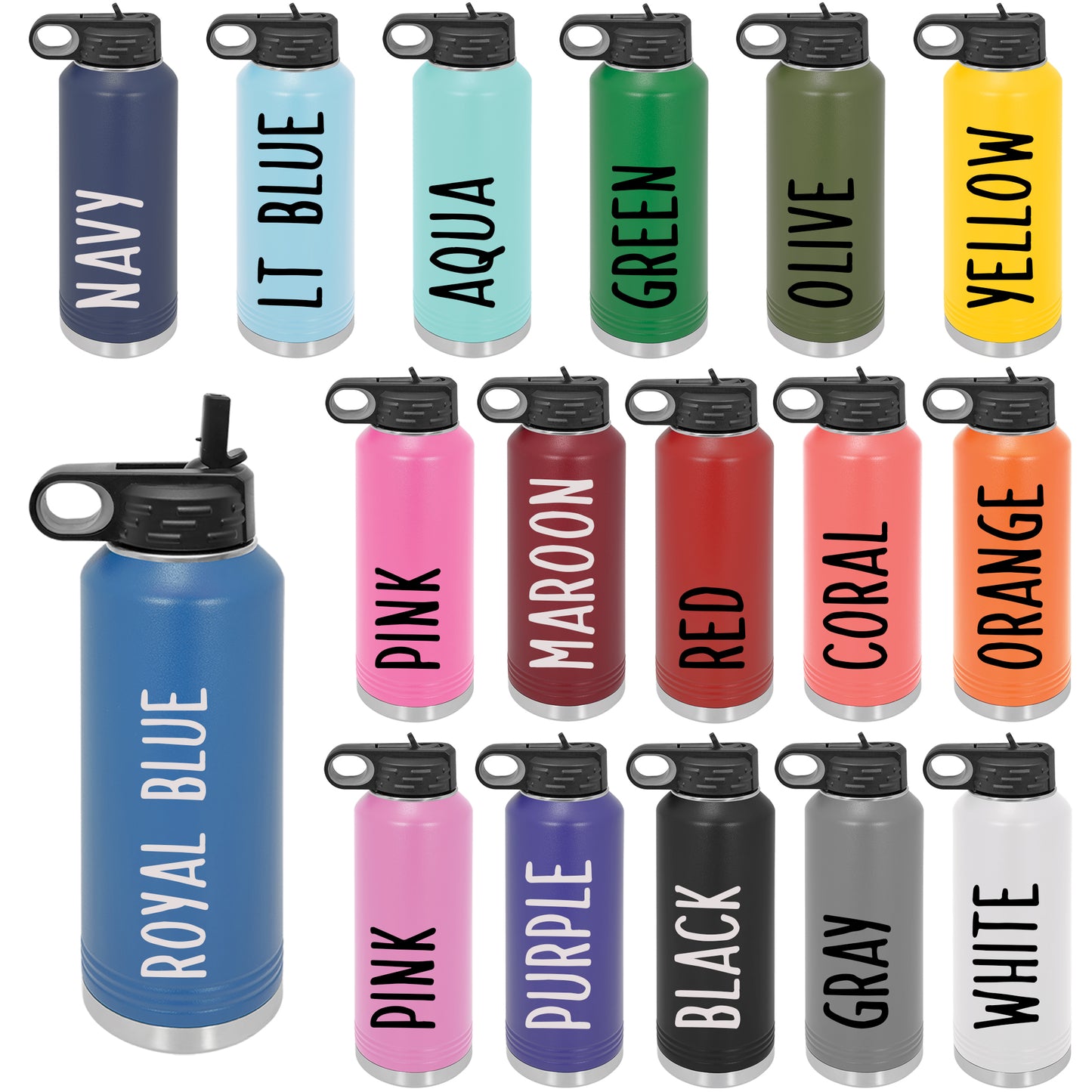 Nurse-Personalized 32 oz. Water Bottle-Laser Engraved-Gift for Nurse-Gift for Doctor-Stethoscope-Back To School-Custom Water Bottle