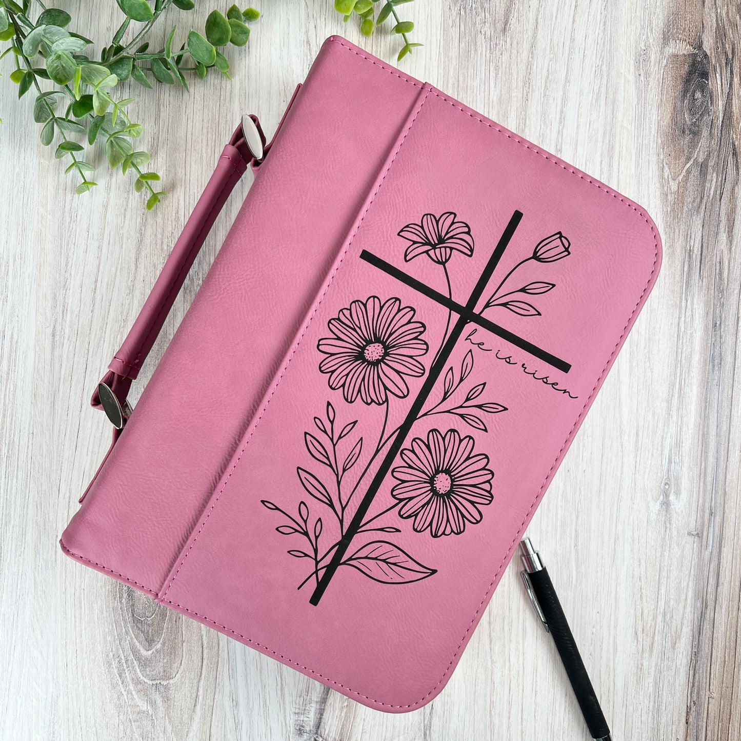Bible Cover-Leatherette Book Cover-Personalized Gift for Christian-Pastor-Church Leader-Faith Based-Religious Gift