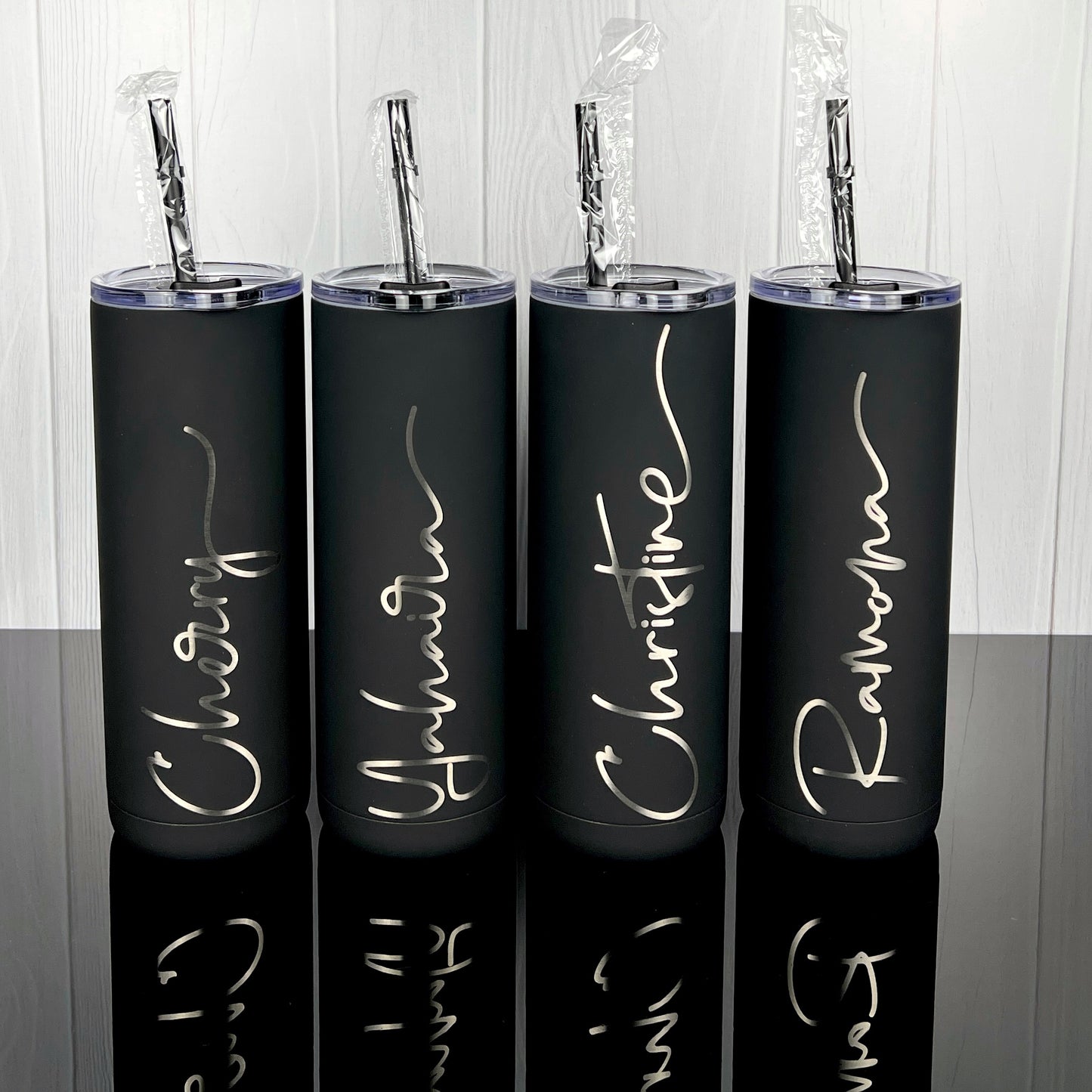 20 oz. Personalized Tumbler-Engraved Tumbler-Personalized Tumbler With Straw-Sliding Lid-Bridesmaid Gift-Girls Trip