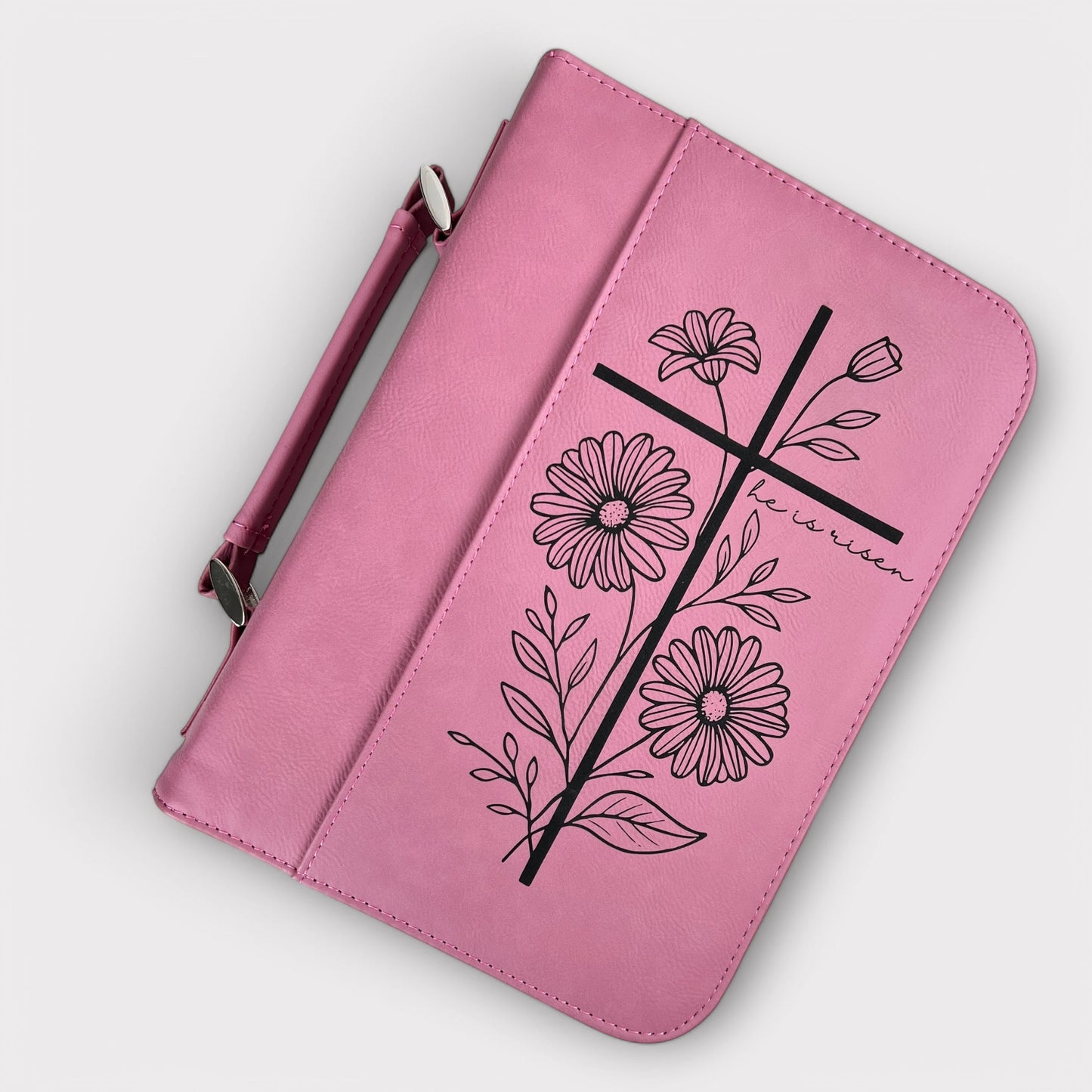 Bible Cover-Leatherette Book Cover-Personalized Gift for Christian-Pastor-Church Leader-Faith Based-Religious Gift