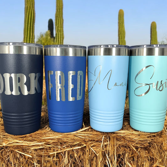 20 oz. Personalized Tumbler-Insulated Laser Engraved Tumbler