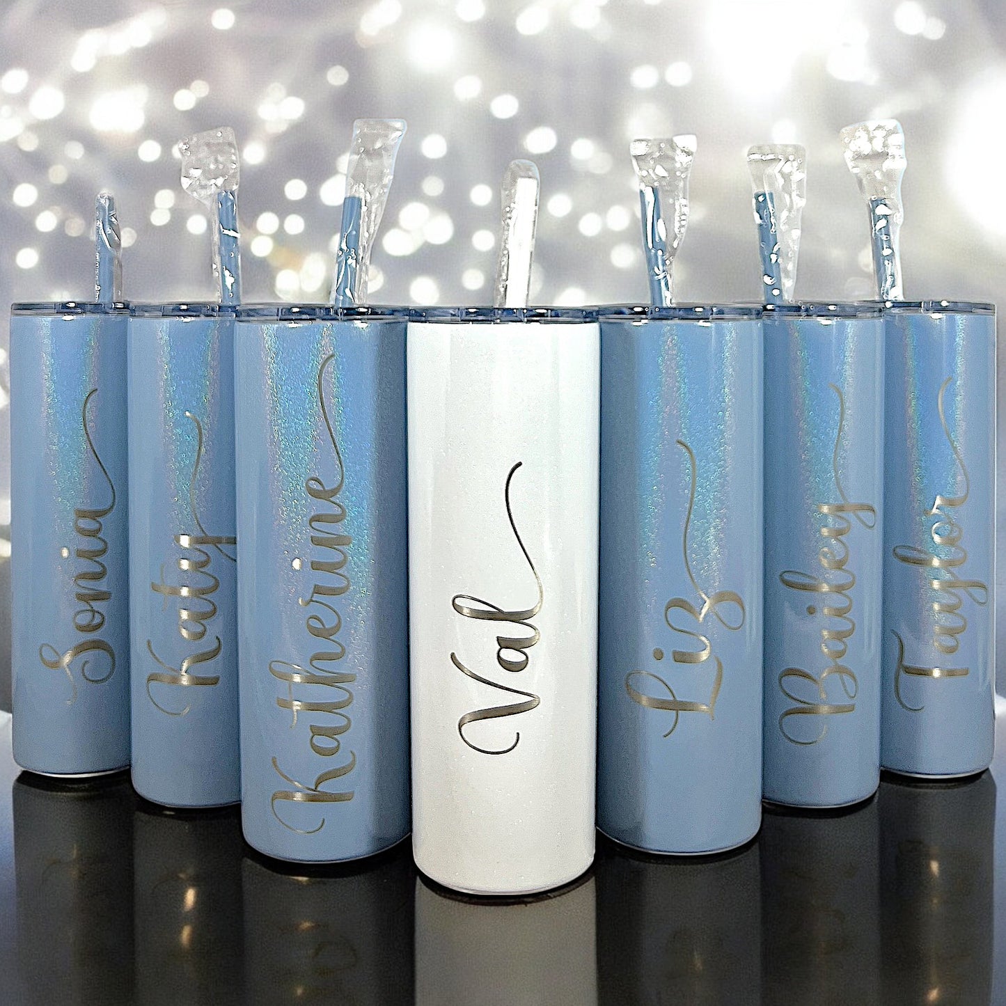 Bridesmaid Tumblers-Wedding Party Gift-20 oz. Laser Engraver Personalized Tumbler