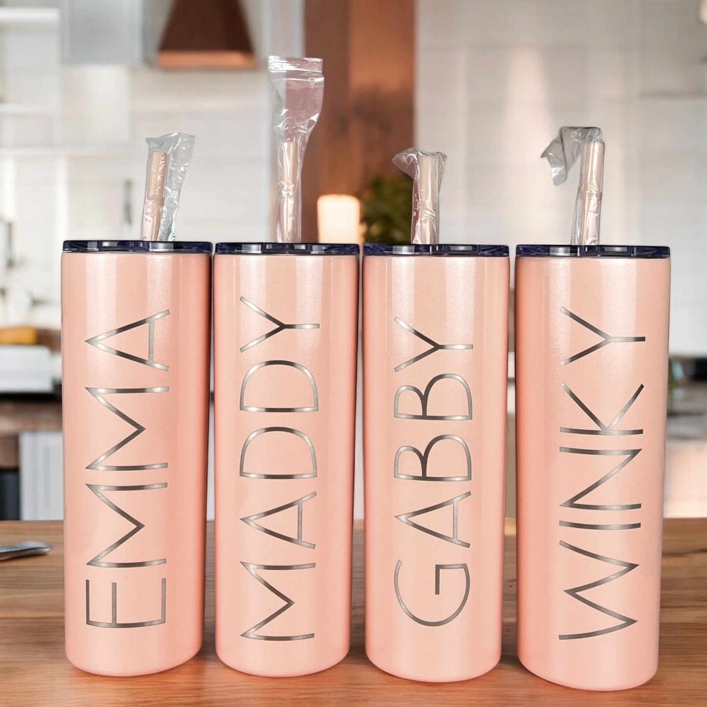 Bridesmaid Tumblers-Wedding Party Gift-20 oz. Laser Engraver Personalized Tumbler