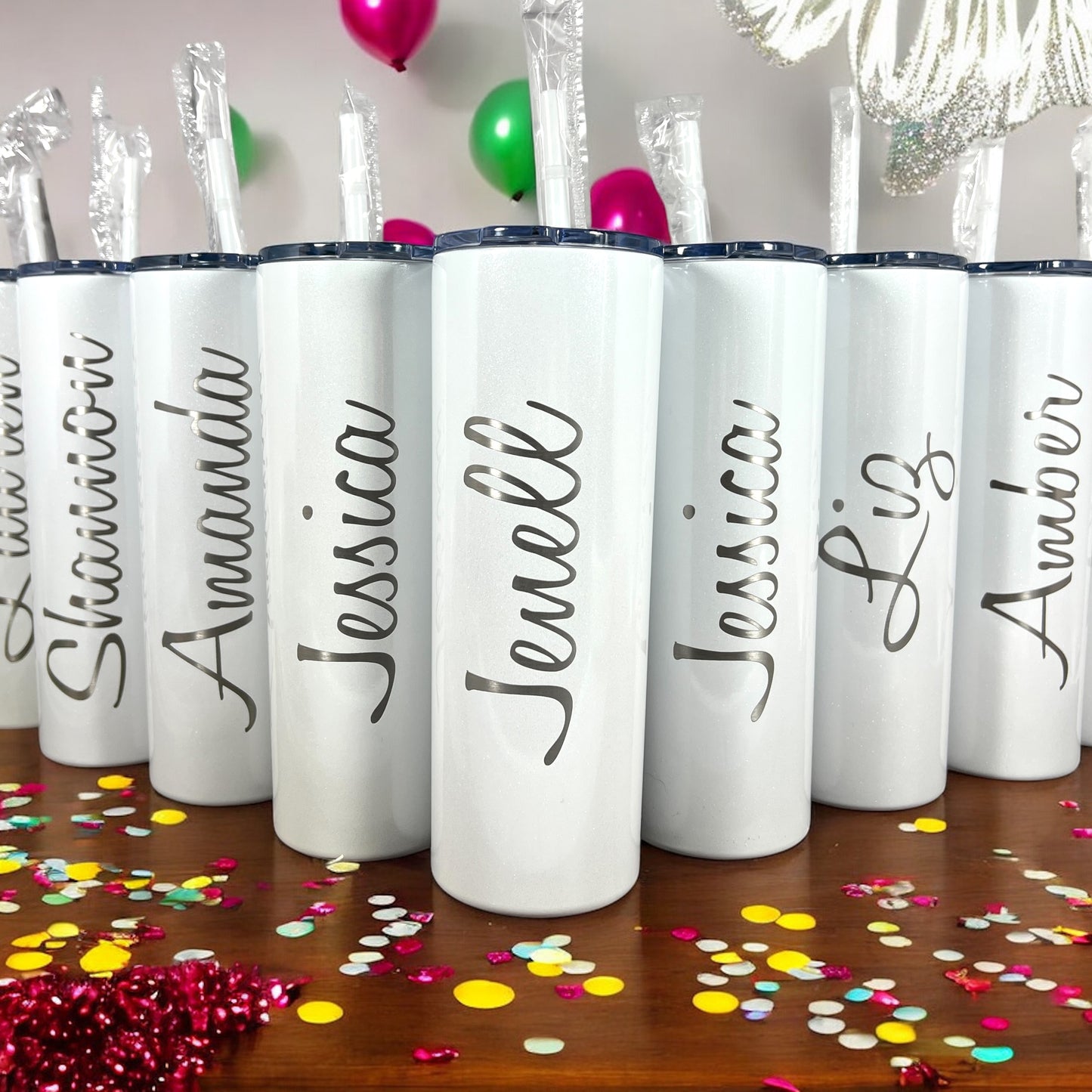 Bridesmaid Tumblers-Wedding Party Gift-20 oz. Laser Engraver Personalized Tumbler