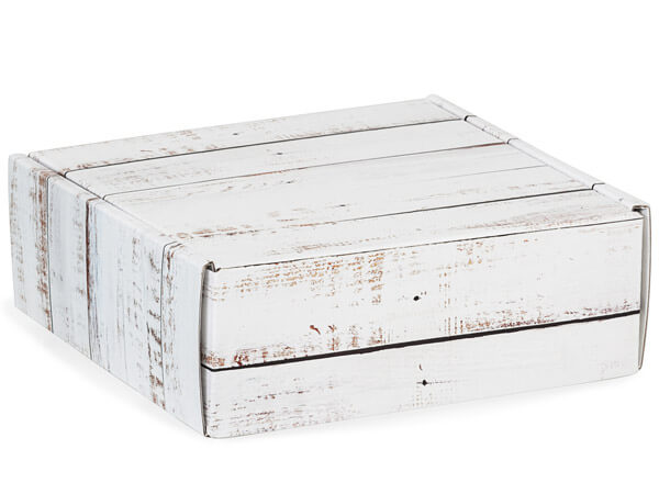 Gift Shipper Box-Distressed Wood Design, Small Size