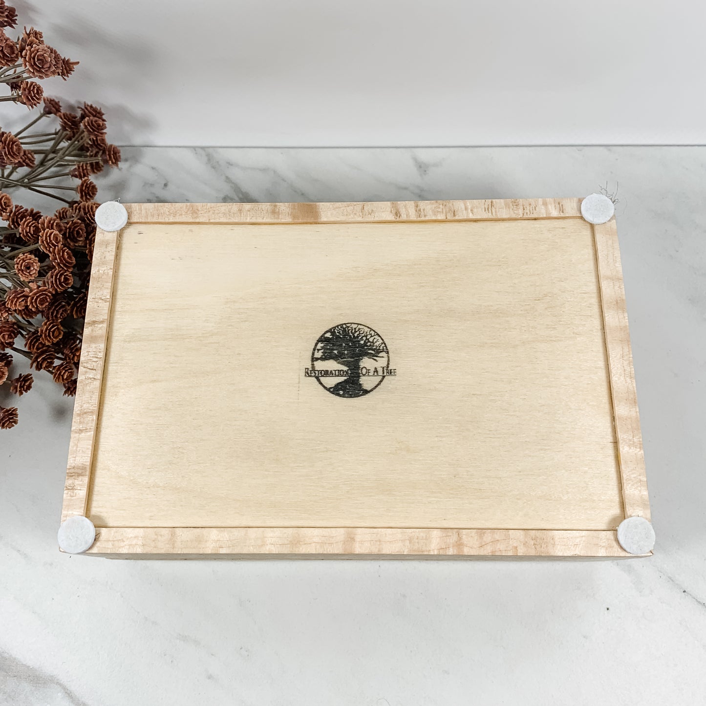 Jarrah Burl and Figured Maple Box-Keepsake Box-7890