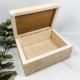 Mahogany and Figured Maple Box-Personalized Keepsake Box-8101