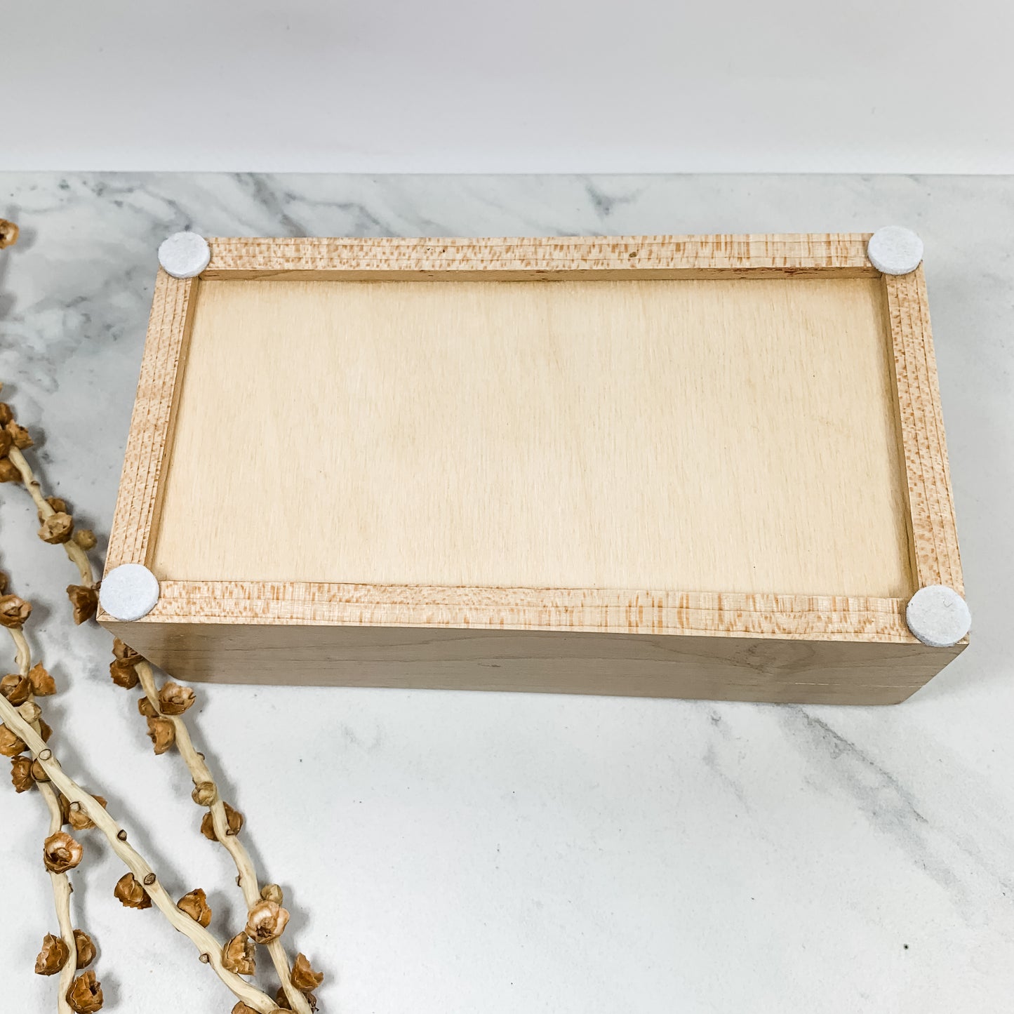 Bacote and Curly Maple Box Keepsake Box-8128