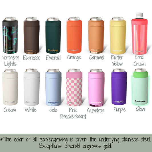 Frost Buddy Personalized Can Cooler-Custom Laser Engraved Holder