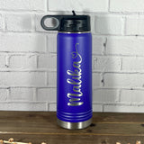 20 oz. Personalized Water Bottle-Laser Engraved Tumbler