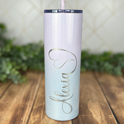 Bridesmaid Tumblers-Wedding Party Gift-20 oz. Laser Engraver Personalized Tumbler