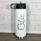 20 oz. Personalized Water Bottle-Laser Engraved Tumbler