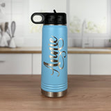 20 oz. Personalized Water Bottle-Laser Engraved Tumbler