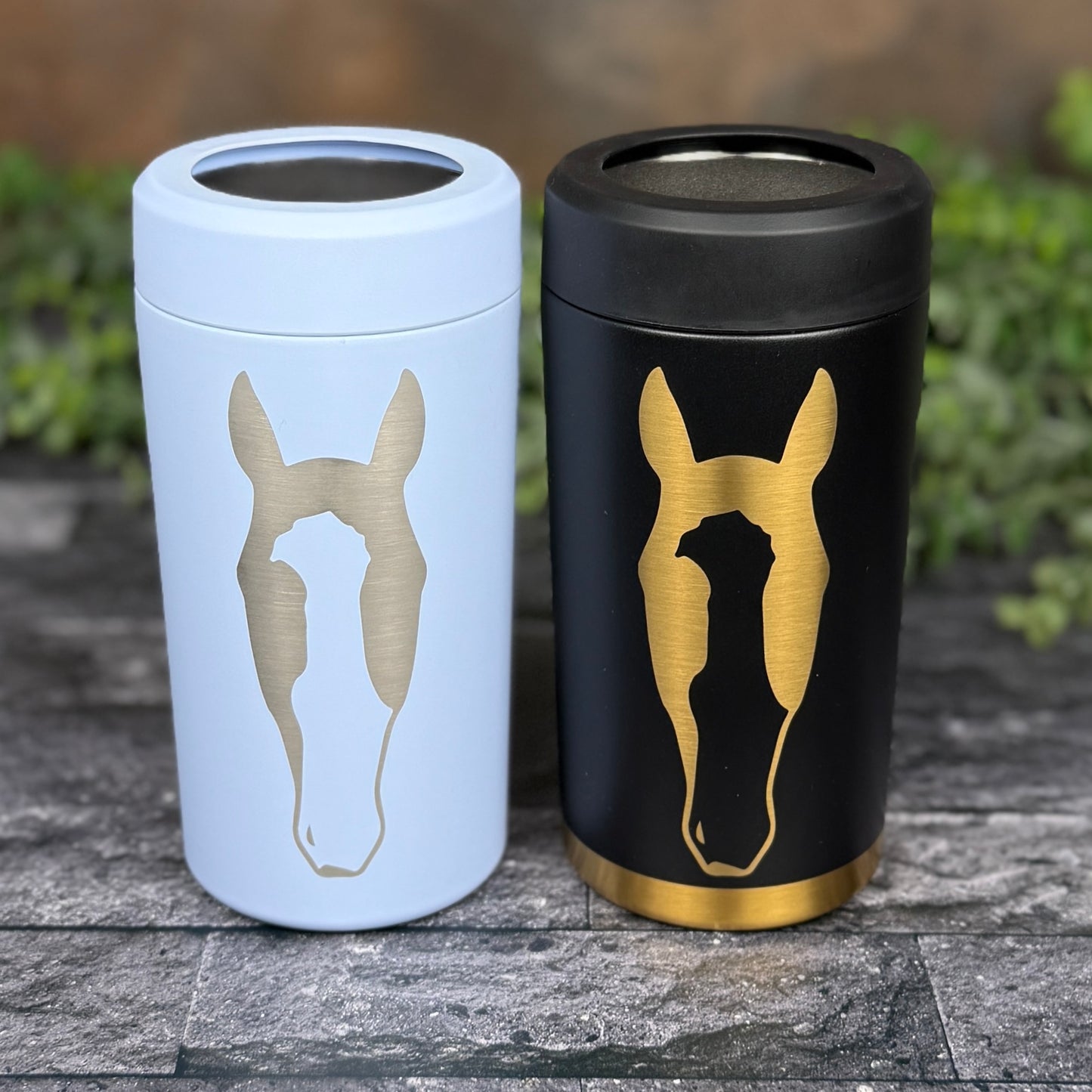 Frost Buddy Can Cooler w/ Logo-Personalized Laser Engraved Can Holder-Custom Stainless Steel Can Holder