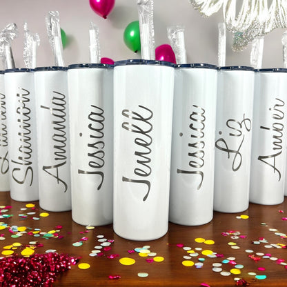 Bridesmaid Tumblers-Wedding Party Gift-20 oz. Laser Engraver Personalized Tumbler