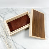 Imbuya/Brazilian Walnut and Curly Maple Box-Personalized Keepsake Box-7885