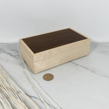 Imbuya/Brazilian Walnut and Curly Maple Box-Personalized Keepsake Box-7885