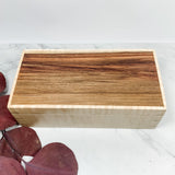 Canary Wood and Curly Maple Box Keepsake Box-7926