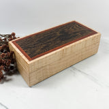 Bacote, Bloodwood, and Curly Maple Box Keepsake Box-7944