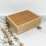 Lacewood and Curly Maple Box-Personalized Keepsake Box-7997