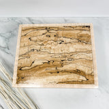 Spalted Maple and Curly Maple Box Keepsake Box-8008