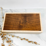 Burmese Wood and Curly Maple Box-Personalized Keepsake Box-8017