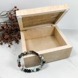 Spalted Maple and Curly Maple Box Keepsake Box-8021