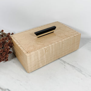 Walnut and Maple Wood Ultimate Luxury Jewelry Box Custom 