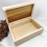 Canary Wood and Curly Maple Box Keepsake Box-8079