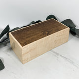 Bacote and Curly Maple Box Keepsake Box-8091
