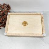 Tulip Wood and Birdseye Maple Box Keepsake Box-8112