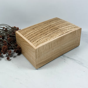 Zebra Wood and Curly Maple Box Keepsake Box-8168