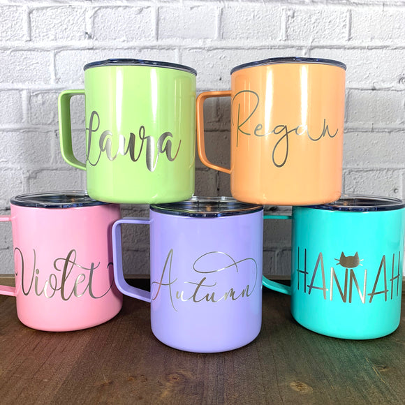 Personalized Glass Coffee Mug Custom Engraved Text & Logo - Northwest Gifts