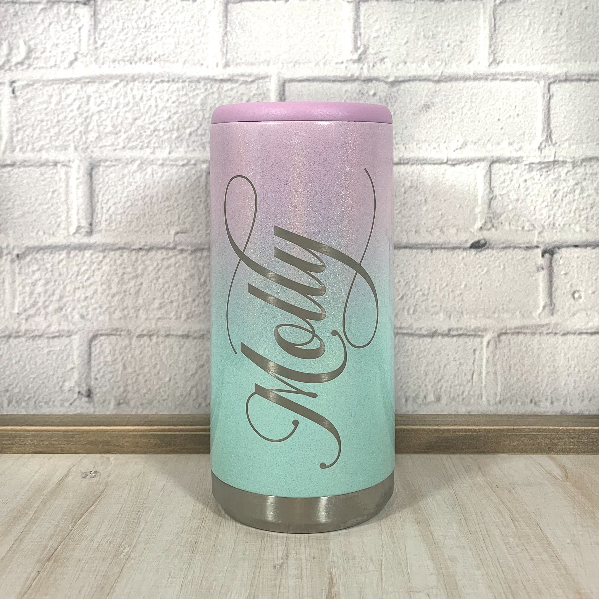 Personalized Slim Can Cooler, Stainless Cooler, Insulated Can