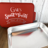 Cake Pan with Laser Engraved Lid-Personalized Cake Pan