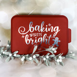 Cake Pan with Laser Engraved Lid-Baking Spirits Bright