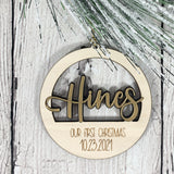 Personalized Wood Ornament