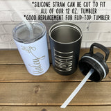 10 inch Silicone or Stainless Steel Straw-Replacement Straw